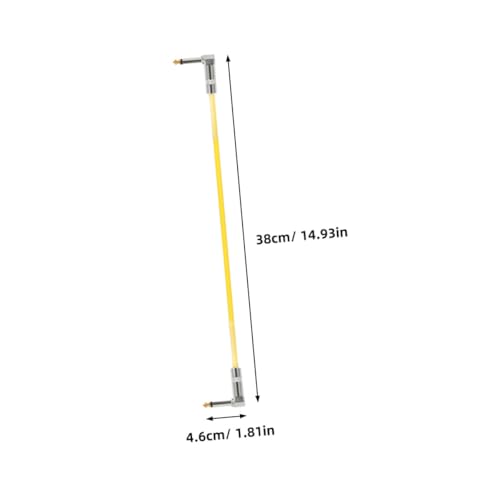 CVUTOVO Gitarrenkabel Patchkabel mit Kupferkern und PVC Mantel Flexibles Stabiles Instrumentenverbindungskabel für Effektpedale und Musikgeräte Gelb CVUTOVO Gitarrenkabel Patchkabel mit Kupferkern und PVC Mantel Flexibles Stabiles Instrumentenverbindungskabel für Effektpedale und Musikgeräte Gelb von CVUTOVO