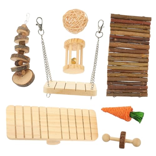 CVUTOVO Hamster Beißspielzeug aus Holz für Kaninchen und Nager Langlebige Kaustimulation zur Zahnpflege Natürliches Nagerkäfig Zubehör für Gesundes Kauen und Spielerische Bewegung CVUTOVO Hamster Beißspielzeug aus Holz für Kaninchen und Nager Langlebige Kaustimulation zur Zahnpflege Natürliches Nagerkäfig Zubehör für Gesundes Kauen und Spielerische Bewegung von CVUTOVO