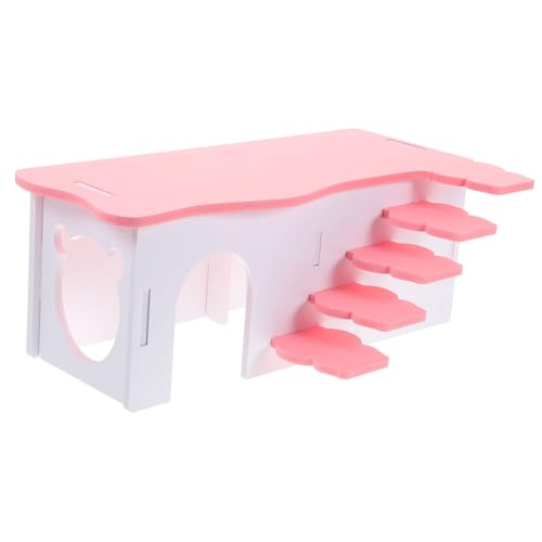 CVUTOVO Hamster Hiding House Mit Leiter Gemütlicher Rückzugsort Für Hamster Und Meerschweinchen Trainieren Und Entspannen Strapazierfähigem Material -freundlich von CVUTOVO