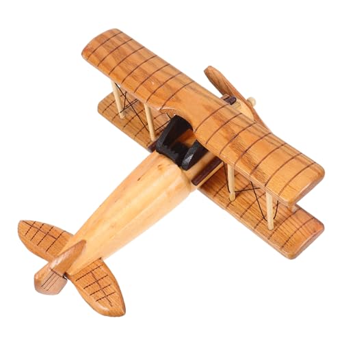 CVUTOVO Holz Vintage Flugzeug Modell Retro Biplane für Home Office Sammlerstück Tischornament Klassisches Design Flugzeugfigurine Einzigartiges CVUTOVO Holz Vintage Flugzeug Modell Retro Biplane für Home Office Sammlerstück Tischornament Klassisches Design Flugzeugfigurine Einzigartiges von CVUTOVO