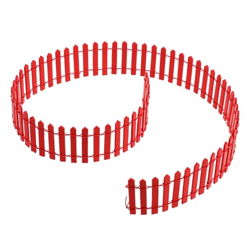 CVUTOVO Holzzaun Deko für Puppenhaus und Garten Langer Roter Gartenzaun für Kreative Bastelprojekte für Farm Setups und Micro Landschaften CVUTOVO Holzzaun Deko für Puppenhaus und Garten Langer Roter Gartenzaun für Kreative Bastelprojekte für Farm Setups und Micro Landschaften von CVUTOVO