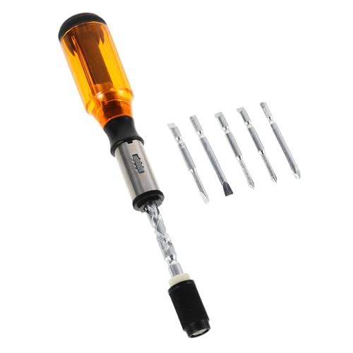 CVUTOVO Push-pull-spiralschraubendreher Halbautomatisches Handpress-ratschenschraubendreher Rotierendes Spiral-handwerkzeug Einfache Und Effiziente Bedienung Robuste Materialien Für von CVUTOVO