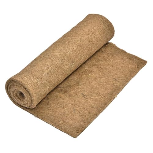 CVUTOVO Reptilien Teppich aus Jute Wasserdichtes Langlebiges Terrarien Bodenpolster für Würmer Schildkröten und Echsen Vielseitig Zuschneidbar für Wurmfarm und Terrarienpflege von CVUTOVO