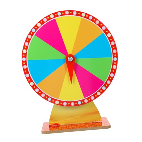 CVUTOVO Rotierendes Partyspiel Wheel aus Kunststoff mit Abwischbarer Oberfläche für Karneval Messe und Spielspaß bei Jahresfeiern und Klassenzimmern CVUTOVO Rotierendes Partyspiel Wheel aus Kunststoff mit Abwischbarer Oberfläche für Karneval Messe und Spielspaß bei Jahresfeiern und Klassenzimmern von CVUTOVO