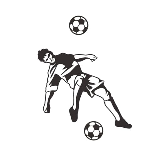 CVUTOVO Selbstklebende Fußball Wandsticker Kreative Sportdekoration für Kinderzimmer Leicht Anzubringen und Rückstandsfrei Entfernbar Design für Glatte Wände Fliesen und Hochwertige und CVUTOVO Selbstklebende Fußball Wandsticker Kreative Sportdekoration für Kinderzimmer Leicht Anzubringen und Rückstandsfrei Entfernbar Design für Glatte Wände Fliesen und Hochwertige und von CVUTOVO