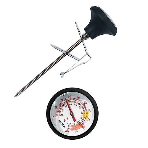 CVUTOVO Thermometer Clip Set Sonde Kochen Steakthermometer Milchthermometer Küchenthermometer Profi Lebensmittelthermometer Thermometer Fleischthermometer Küche Silber CVUTOVO Thermometer Clip Set Sonde Kochen Steakthermometer Milchthermometer Küchenthermometer Profi Lebensmittelthermometer Thermometer Fleischthermometer Küche Silber von CVUTOVO