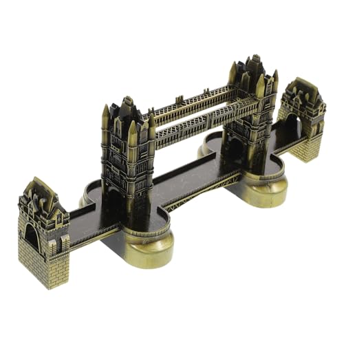 CVUTOVO Tower Bridge Modell Schreibtischfiguren Tischbrücken Ornament Pariser Tower Bridge Statue London Souvenirs Home Office Schreibtischdekoration Büro Schreibtisch von CVUTOVO