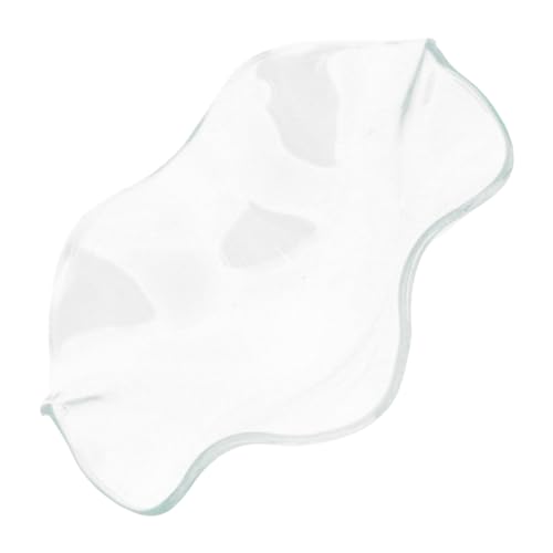 CVUTOVO Transparente Wellen Schale Aromatherapie Duftöl Schale Scented Wax Melt Warmer Aromalampe Wachswärmer Teller Aromatherapie Duftlampe Zubehör von CVUTOVO