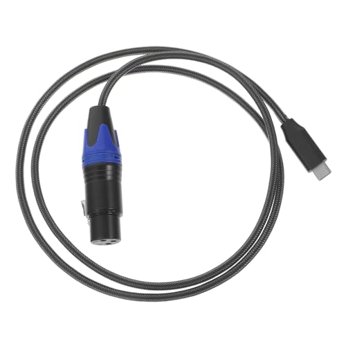 CVUTOVO Type C zu Xlr Kabel Hochwertiges Mikrofonverlängerungskabel für Mischpulte für Streaming und Audioanwendungen Einfache Handhabung für Anfänger von CVUTOVO