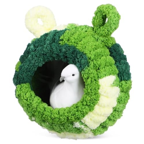 CVUTOVO Vogel Nest Winterbett aus Plüsch Samt Verstärktes Brutnest für Wellensittiche und Kleine Vögel Gemütliches Snuggle Haus Dekoratives Vogelhäuschen Geeignet für Vogelkäfig Zubehör CVUTOVO Vogel Nest Winterbett aus Plüsch Samt Verstärktes Brutnest für Wellensittiche und Kleine Vögel Gemütliches Snuggle Haus Dekoratives Vogelhäuschen Geeignet für Vogelkäfig Zubehör von CVUTOVO