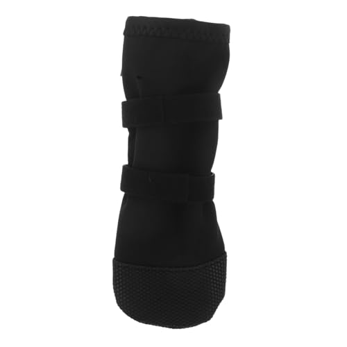 CVUTOVO wasserdichte Hundesocken mit Rutsch Sohlen Pfotenschutz bei Verletzungen Verstellbar für Kleine bis Große Hunde Schützen vor Wasser Lecken und Fördern Heilung von CVUTOVO