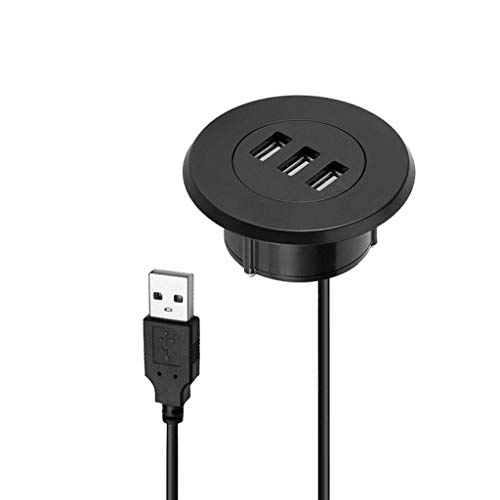 5,1 cm großer USB-2.0-Splitter mit 3 Anschlüssen, HUB zum Verbinden von Mobiltelefonen, Tablets, geeignet für Büro, Zuhause, Schreibtisch, Loch, ≦ 5 cm, Stanzformen für Kartengestaltung, große von CVZQTE