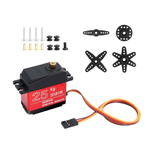 CVZQTE Fortschrittliches 25-kg Digitalservo Mit Metallgetriebe Mit Drehmoment Für Flugzeuge Boote Und Robotik CVZQTE Fortschrittliches 25-kg Digitalservo Mit Metallgetriebe Mit Drehmoment Für Flugzeuge Boote Und Robotik von CVZQTE