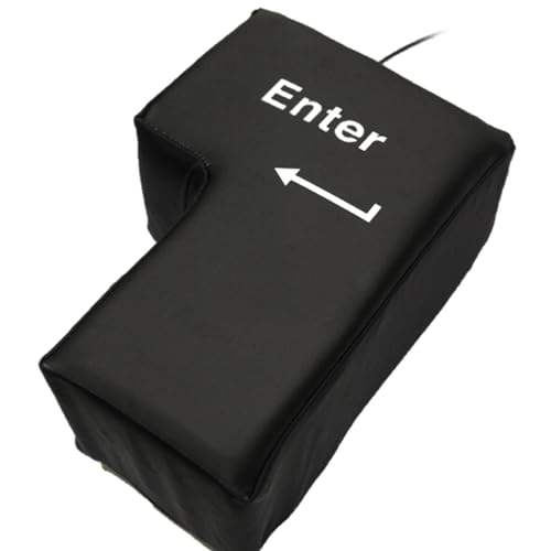 CVZQTE Große Enter Taste Kissen Taste USB Enter Taste Ersatz Stressabbau Kreatives Geschenk Für Büro Laptop Computer Enter Kissen Anti Stress Computer Riesige Eingabetaste Große USB Tastatur von CVZQTE