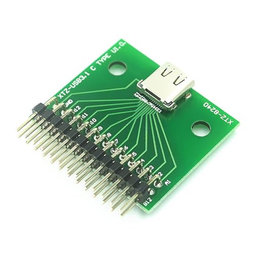 CVZQTE Typ C PCB Testplatine Für 24-Pin Buchsenadapter Mit Stiftleiste Doppelseitiger Zwei Wege Einsatz von CVZQTE