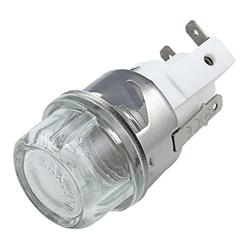 Mikrowellenlampe Ofenhalter Glühbirnensockel 25 W Spannung 110 V/250 V Flach Für Kopf Gehärtetes Glas Hitzebeständig Bis 500 °C Lampenhalterständer von CVZQTE