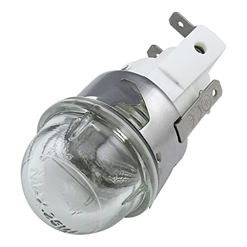 Mikrowellenlampe Ofenhalter Glühbirnensockel 25 W Spannung 110 V/250 V Flach Für Kopf Gehärtetes Glas Hitzebeständig Bis 500 °C Lampenhalterständer von CVZQTE