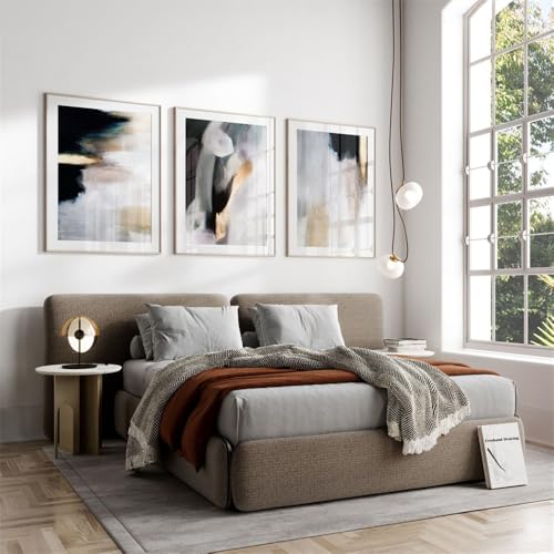CWBLYZ Leinwand Wandkunst-Set von 3-Nordisches Modernes Abstraktes Poster Weiße Einfache Spritzer Tintenmalerei Leinwandmalerei Wandkunst Bilddruck für Wohnzimmer Bürodekoration-40 * 60cm (Ungerahmt) CWBLYZ Leinwand Wandkunst-Set von 3-Nordisches Modernes Abstraktes Poster Weiße Einfache Spritzer Tintenmalerei Leinwandmalerei Wandkunst Bilddruck für Wohnzimmer Bürodekoration-40 * 60cm (Ungerahmt) von CWBLYZ