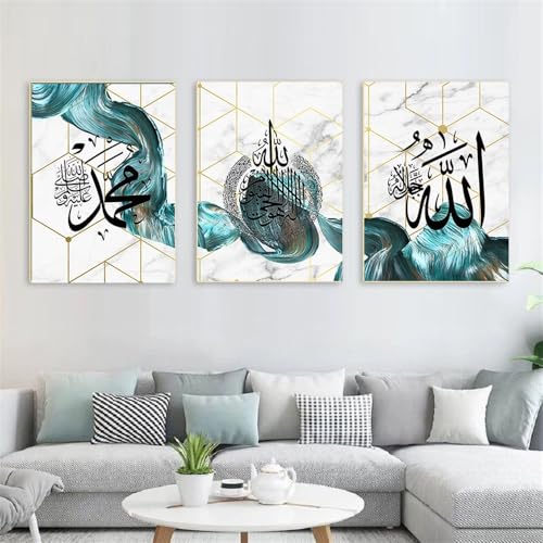 Leinwanddrucke-3 Stück-Islamische Abstrakte Vintage Flow Gold Hintergrund Malerei Poster Wand Kunst Leinwand Druck Wohnzimmer Küche Büro Schlafzimmer Startseite Zimmer Dekoration-40*60cm (Ungerahmt) Leinwanddrucke-3 Stück-Islamische Abstrakte Vintage Flow Gold Hintergrund Malerei Poster Wand Kunst Leinwand Druck Wohnzimmer Küche Büro Schlafzimmer Startseite Zimmer Dekoration-40*60cm (Ungerahmt) von CWBLYZ