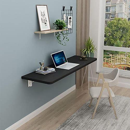 CWCQGH An der Wand montierter Klappschreibtisch für kleine Räume – Hochklappbarer Tisch für Arbeitszimmer, Büro oder Küche – Kompaktes 100 x 40 cm großes Design in Teak-Opt,Black-80x30cm CWCQGH An der Wand montierter Klappschreibtisch für kleine Räume – Hochklappbarer Tisch für Arbeitszimmer, Büro oder Küche – Kompaktes 100 x 40 cm großes Design in Teak-Opt,Black-80x30cm von CWCQGH