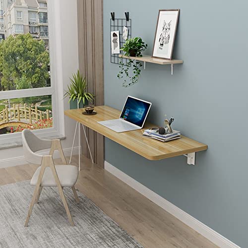 CWCQGH An der Wand montierter Klappschreibtisch für kleine Räume – Hochklappbarer Tisch für Arbeitszimmer, Büro oder Küche – Kompaktes 100 x 40 cm großes Design in Teak-Opt,Oak-80x40cm CWCQGH An der Wand montierter Klappschreibtisch für kleine Räume – Hochklappbarer Tisch für Arbeitszimmer, Büro oder Küche – Kompaktes 100 x 40 cm großes Design in Teak-Opt,Oak-80x40cm von CWCQGH