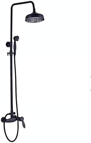 CWCQGH Schwarz Bronze Regendusche Badezimmer Mischbatterie Wasserhahn Wandmontage Messing Duschset mit Handbrause Höhenverstellbare Wasserhähne CWCQGH Schwarz Bronze Regendusche Badezimmer Mischbatterie Wasserhahn Wandmontage Messing Duschset mit Handbrause Höhenverstellbare Wasserhähne von CWCQGH