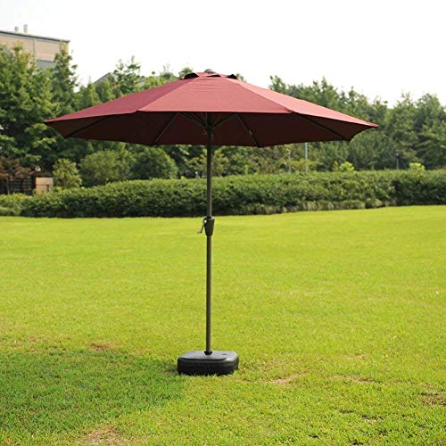 CWCQGH Sonnenschirme Sonnenschirme Garten Rasen Außenschirm Markt Terrassentisch Sonnendach Stahlmastschirm UV-Schutz Außenschirm guter Sonnenschirm von CWCQGH