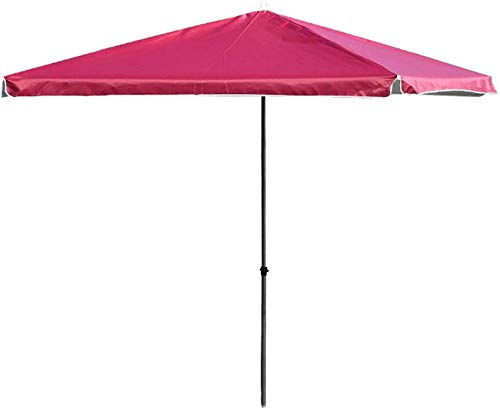 CWCQGH Sonnenschirme Verstellbarer Gartenschirm Rechteckiger Sonnenschirm Strandschirm Sonnenschirm Schwarz Gold Stahlschirmmast Wasserdichter Sonnenschutz Für Strand/Pool/,A-2.5X2.5m/8.2X8.2ft von CWCQGH