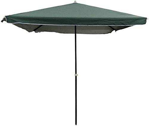 CWCQGH Sonnenschirme Verstellbarer Gartenschirm Rechteckiger Sonnenschirm Strandschirm Sonnenschirm Schwarz Gold Stahlschirmmast Wasserdichter Sonnenschutz Für Strand/Pool/,D-2X2m/6.56X6.56ft von CWCQGH
