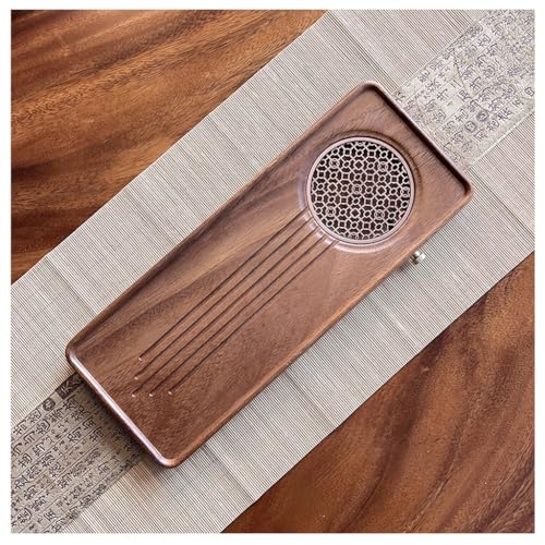 CWCQGH Teetablett, Holz-Drainage-Teetablett, einfaches Haushalts-Massivholz-Teeservice-Set, neues chinesisches Teetablett, Teeservice-Tablett von CWCQGH