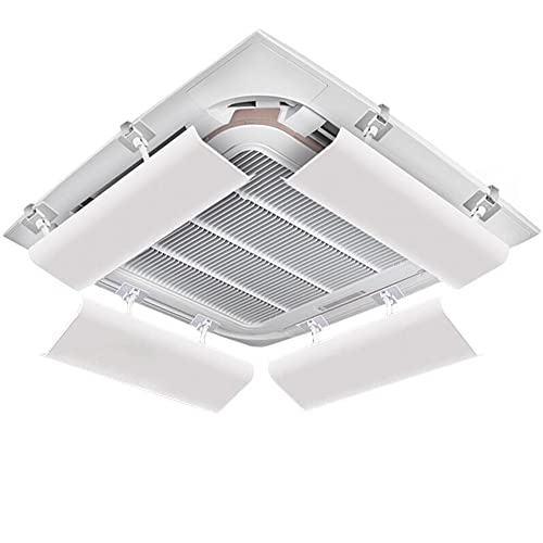 CWCQGH Zentrale Klimaanlage Windschutzscheibe Deckenklimaanlage Luftauslass Abschirmung Windabweiser Anti-Gerade Windhaube,40cm4 Pieces von CWCQGH