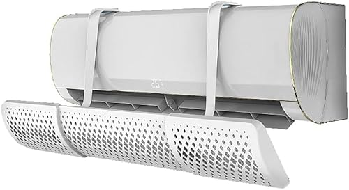 Klimaanlagen-Deflektor - Wandmontierter, einziehbarer Windschutzscheibenhalter mit Filterbaumwolle - Universelles Design für den Luftauslass - Anti-Direktblasen,Ordinary Cotton von CWCQGH