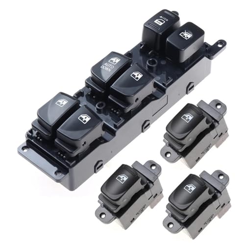 Auto Fenster Master Button Power Fenster Einzigen Glas Heber Control Schalter Taste 93570-1E110 93580-1E000 Für Für Accent 2007-2010 von CWDQYNLG