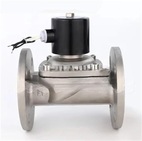 304 Edelstahl normalerweise geschlossen Wasserflansch Magnetventil 220V DN50 65 80 100(22) von CWHHTVBI