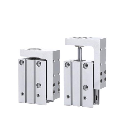 CWHHTVBI MXH/HLH Schienenzylinder MXH6 MXH10 MXH16 MXH20 SMC Typ Präzisions-Pneumatikzylinder Linearer Seitenschienenführungsstangenzylinder MXH6-10 1St(Stroke 40mm,MHX16) von CWHHTVBI