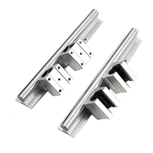 Professioneller 2er-Set 12-mm-Stab Sbr SBR12, vollständig unterstützte lineare Schienenführung, lineare Welle mit 4-teiligem SBR12UU-Gleitkugellagerblock for CNC(800mm) von CWHHTVBI