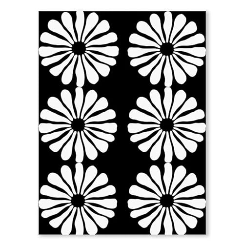 CWHSLM Minimalistisches Blumenvasen-Poster und Drucke, Schwarz-Weiß-Wandkunst, Blumen-Leinwandgemälde, nordische ästhetische Bilder für Heimdekoration, 40 x 60 cm x 1, ohne Rahmen von CWHSLM
