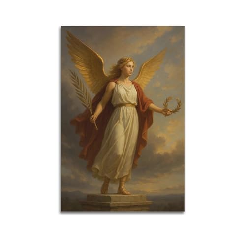Kunstdruck auf Leinwand, modernes Poster, Motiv: Engel mit Symbolen, göttliches und edles Gemälde, 30 x 45 cm, ungerahmter Stil Kunstdruck auf Leinwand, modernes Poster, Motiv: Engel mit Symbolen, göttliches und edles Gemälde, 30 x 45 cm, ungerahmter Stil von CWLLOG
