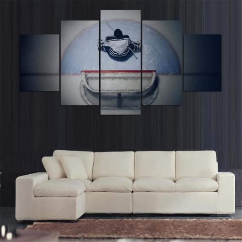 Leinwand Gemälde Gedruckt 5 Stück Eishockey Goalie Poster Für Modernes Wohnzimmer Modulares Bild Heimdekoration,30x40 30x60 30x80cm von CWLYXT