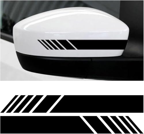 CWMBJD 2X Rückspiegel Aufkleber für VW Transporter Multivan Caravelle T6 2015-2020, Auto Spiegel Tuning Streifen Design Sticker Aufkleber Seitenaufkleber,Black CWMBJD 2X Rückspiegel Aufkleber für VW Transporter Multivan Caravelle T6 2015-2020, Auto Spiegel Tuning Streifen Design Sticker Aufkleber Seitenaufkleber,Black von CWMBJD