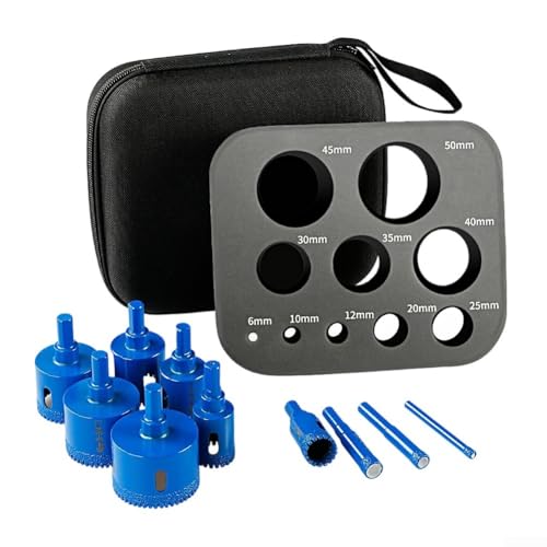 10er Set Elektro-Trockenbohrer für Fliesen & Marmor, für Porzellan- & Granitoberflächen von CWOQOCW