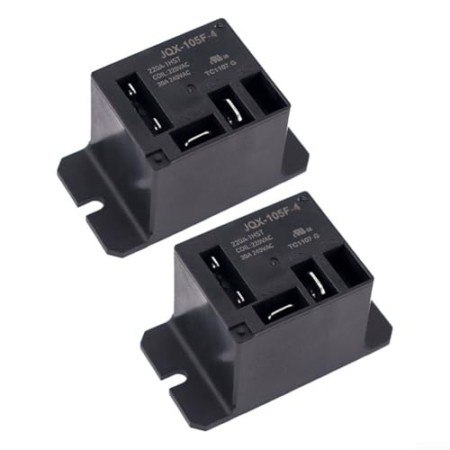 2 Stück JQX105F4 5 V 220 V 4-polige Klimaanlagenrelais für industrielle Geräte mit mechanischer Lebensdauer und breitem Betriebstemperaturbereich (A) von CWOQOCW