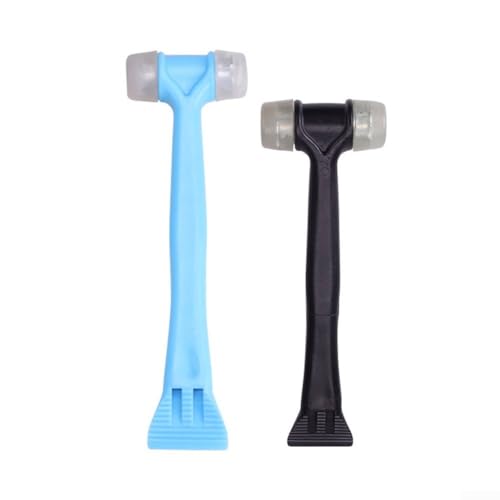 2-in-1 Gummihammer und Fugenwerkzeug mit rutschfestem Griff für Bauarbeiter, Heimwerker und professionelle Renovierungsarbeiten (blau) von CWOQOCW