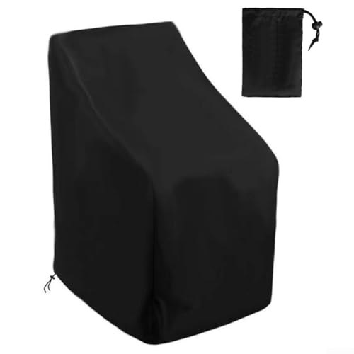 210D Oxford Cloth Stacked Chair Cover, Weather Resistant Outdoor Furniture Protection with Adjustable Drawstring (83.8 * 83.8 * 91.4 cm) von CWOQOCW