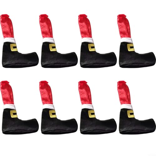8 Stück Weihnachten Auto Stuhlhussen Vlies Weihnachten Tisch und Stuhl Fuß Abdeckungen Santa Boot Stil Dekorative Beinschoner für festliches Zuhause 8 Stück Weihnachten Auto Stuhlhussen Vlies Weihnachten Tisch und Stuhl Fuß Abdeckungen Santa Boot Stil Dekorative Beinschoner für festliches Zuhause von CWOQOCW