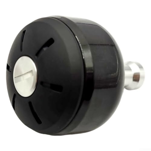 Angelrollenknauf-Zubehör für SW4000 10000 Rollen, aus Kohlefaser, passend für 9 mm Lager-Außendurchmesser, leicht, 19 g Einzelstück (Silber) von CWOQOCW
