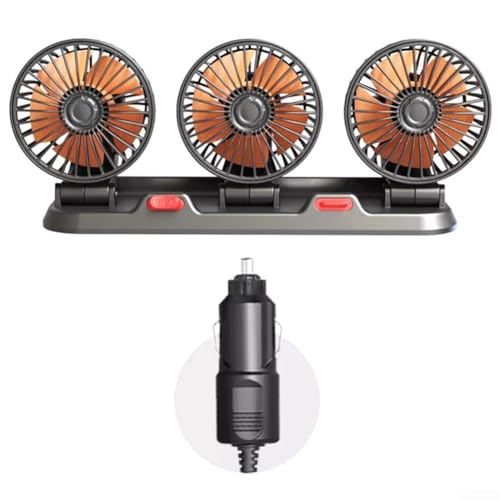 Automatischer Ventilator mit 3 Köpfen für effiziente Kühlung in Fahrzeugen mit einstellbarer Geschwindigkeit und geräuscharmem Betrieb (24 V) von CWOQOCW