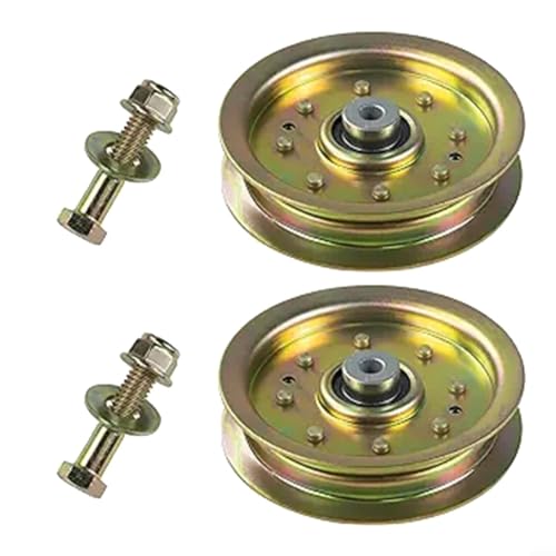 CWOQOCW 2 Stück 756-04129B Spannrolle ersetzt für Troy Bilt Riemenscheibe 753-08171 Rasenmäher, Metall Spannrolle für CUB CADET Rasenmäher 756-04129B, 756-04129, 756-04129B Umlenkrollen von CWOQOCW