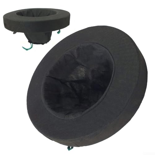 CWOQOCW 2 Stück Teichpflanzkörbe, schwimmender Pflanzsack Wasser-Gartenkorb mit Bodenerhaltungsdesign für Teich, Wasserpflanzen, 25 cm Durchmesser (2 Stück) von CWOQOCW