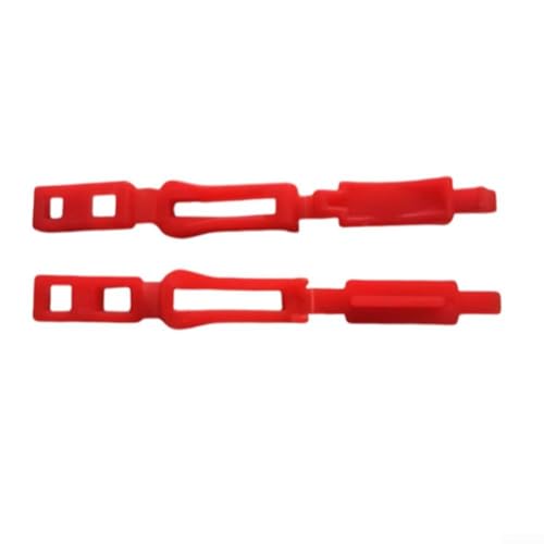 CWOQOCW 200 Stück Tropfbewässerungs-Kontroll-Clips, 9,5 cm, verstellbare Kunststoff-Wasserdurchflussklemmen für Garten, Gewächshaus, Bauernhof, Pflanzsysteme, blau, rot (blau) von CWOQOCW